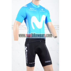 2018 Team Movistar Cycling Kit Blue Black