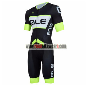 2018 Team QLE Cycling Skinsuit Black Green