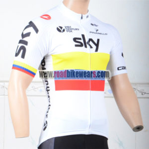 2018 Team SKY Bicycle Jersey Shirt White