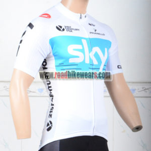 2018 Team SKY Cycling Jersey Shirt White Blue