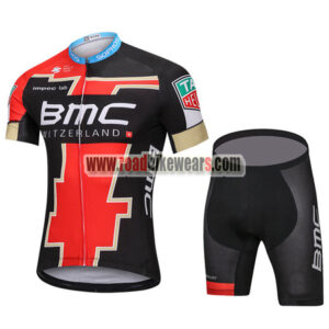 2018 Team BMC Bike Riding Kit Black Red
