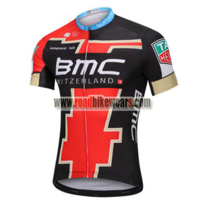 2018 Team BMC Cycle Jersey Maillot Shirt Black Red