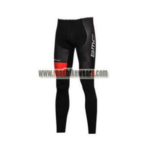 2018 Team BMC Cycling Long Pants Tights Black Red