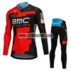 2018 Team BMC Cycling Long Suit Black Red