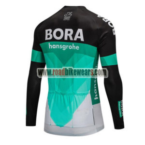 2018 Team BORA hansgrohe Biking Long Jersey Black Blue