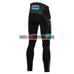 2018 Team BORA hansgrohe Cycle Long Pants Tights Black Blue
