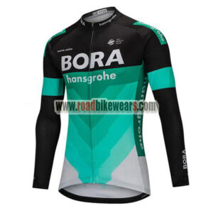 2018 Team BORA hansgrohe Cycling Long Jersey Black Blue