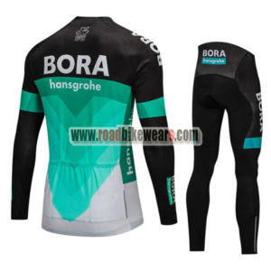 2018 Team BORA hansgrohe Cycling Long Suit Black Blue