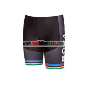 2018 Team BORA hansgrohe UCI Champion Cycle Shorts Bottoms Black Rainbow