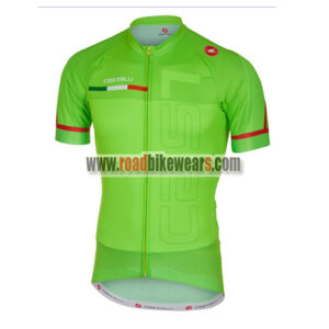2018 Team Castelli Cycling Jersey Maillot Shirt Green