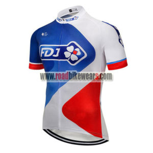 2018 Team FDJ Cycling Jersey Maillot Shirt Blue White Red