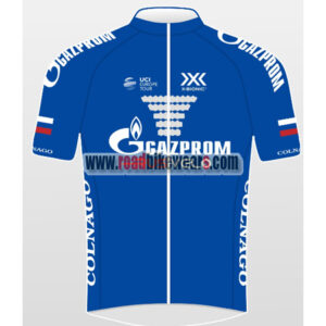 2018 Team GAZPROM COLNAGO Cycling Jersey Maillot Shirt Blue