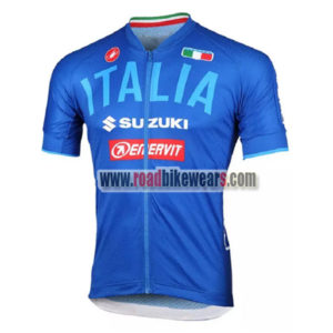 2018 Team ITALIA SUZUKI Cycling Jersey Maillot Shirt Blue