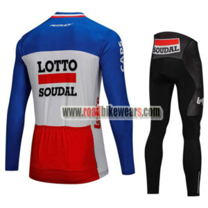2018 Team LOTTO SOUDAL Biking Long Suit Blue White Red