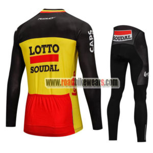 2018 Team LOTTO SOUDAL Cycle Long Suit Black Yellow Red