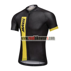 2018 Team MAVIC Cycling Jersey Maillot Shirt Black