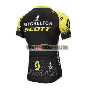 2018 Team MITCHELTON SCOTT Biking Jersey Maillot Shirt Black Yellow
