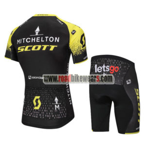 2018 Team MITCHELTON SCOTT Biking Kit Black Yellow