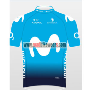 2018 Team Movistar Cycling Jersey Maillot Shirt Blue