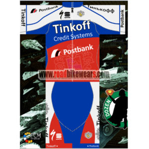 2018 Team Tinkoff Postbank Cycling Kit White Blue Red