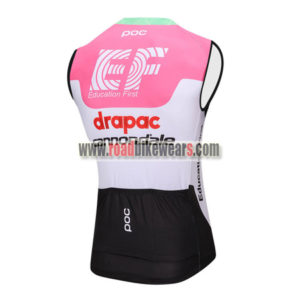 2018 Team drapac cannondale Biking Sleeveless Jersey Vest Pink White