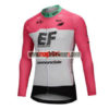 2018 Team drapac cannondale Cycling Long Jersey Pink White