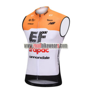 2018 Team drapac cannondale Cycling Sleeveless Jersey Vest Yellow White