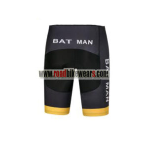 2017 BAT MAN Batman Biking Shorts Bottoms Black Yellow