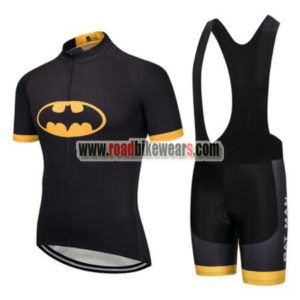 2017 BAT MAN Batman Cycling Bib Kit Black Yellow