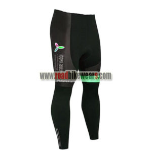 2017 Team ASTANA Cycle Long Pants Tights Black Green