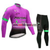 2017 Team ASTANA Cycle Long Suit Purple