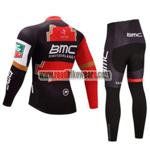 2017 Team BMC Biking Long Suit Red Black