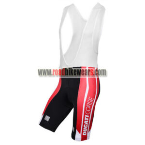 2017 Team DUCATI Cycling Bib Shorts Bottoms Black Red