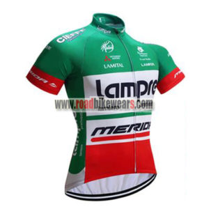 2017 Team Lampre MERIDA Cycling Jersey Maillot Shirt Green Red