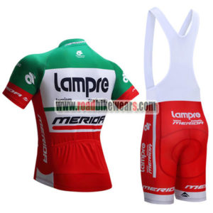 2017 Team Lampre MERIDA Riding Bib Kit Green Red