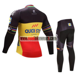 2017 Team QUICK STEP Biking Suit Black Yellow Red