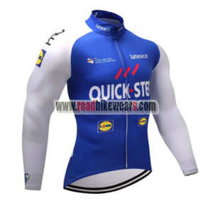 2017 Team QUICK STEP Cycling Long Jersey Blue White