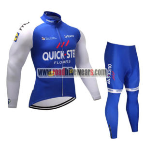 2017 Team QUICK STEP Cycling Long Suit Blue White