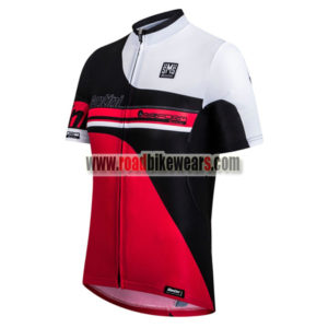 2017 Team Santini Cycling Jersey Maillot Shirt Pink Black