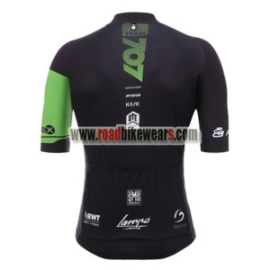 2018 Team 707 Santini Biking Jersey Maillot Shirt Black Green