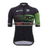 2018 Team 707 Santini Cycling Jersey Maillot Shirt Black Green