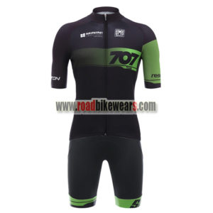 2018 Team 707 Santini Cycling Kit Black Green