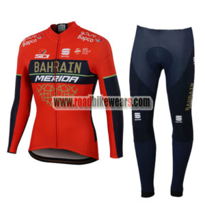 Bahrain Merida Cycling Jersey Half Sleeve Bib Short Racing Team Kit Breathable