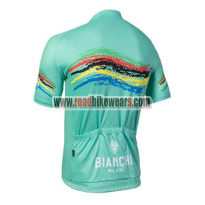 2018 Team BIANCHI Biking Jersey Shirt Blue Colorful