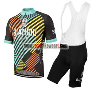 2018 Team BIANCHI Cycling Bib Kit Colorful