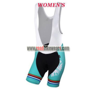 2018 Team BIANCHI Women's Lady Cycling Bib Shorts Bottoms Black Blue