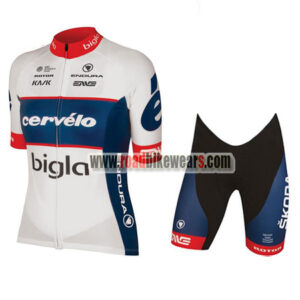 2018 Team Cervelo Bigla Racing Kit White Blue Red