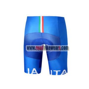 2018 Team ITALIA Biking Shorts Bottoms Blue