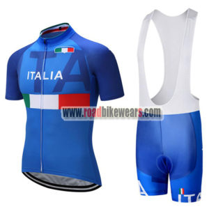 2018 Team ITALIA Cycling Bib Kit Blue