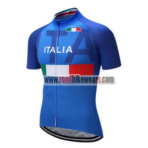 2018 Team ITALIA Cycling Jersey Maillot Shirt Blue
